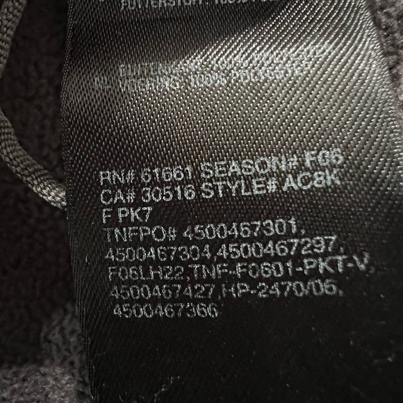 The North Face Windstopper Fleece Jacket Full Zip Black Mens XL - Picture 11 of 12